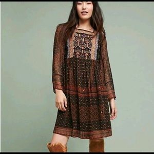 Anthropologie Akemi + Kin bohemianism beaded dress